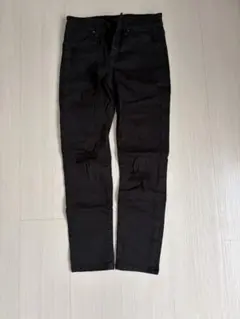 ブラック ダメージスキニーパンツ