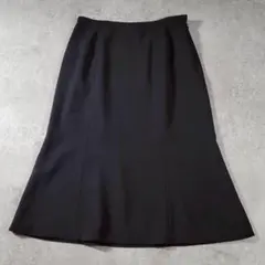 SOIR PERLE ブラックフォーマルスカート 17号 大きいサイズ 日本製