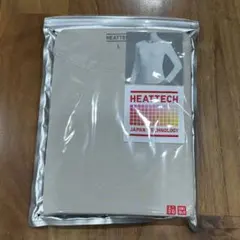 新品　UNIQLO HEATTECH クルーネックT 長袖 ライトグレー Lのサムネイル
