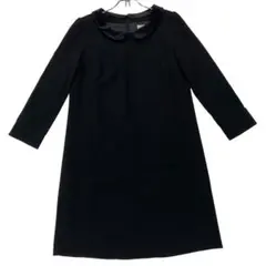 美品 NATURAL BEAUTY BASIC八分袖膝丈ワンピース レディースS