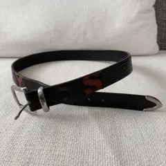 人気 GUCCI グッチ ベルト アニマリエ 蛇 スネーク ブラック レザー