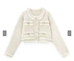 GRL フリンジショート丈ニットカーディガン[dr482]