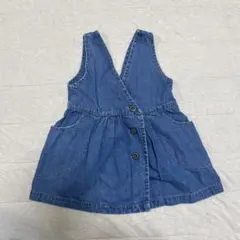 マーキーズ　LSP 95cm デニムスカート　ジャンスカ　ワンピース