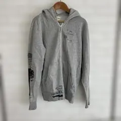 DIESEL ジップアップパーカー グレー