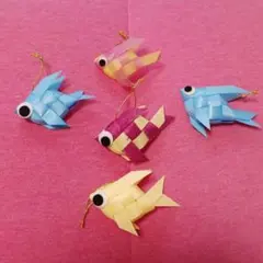 ハンドメイド 金魚モチーフ オーナメント 5個セットのサムネイル
