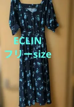 ECLIN　ピンドットフラワーワンピース 〈深田恭子さん着用〉色違いのサムネイル