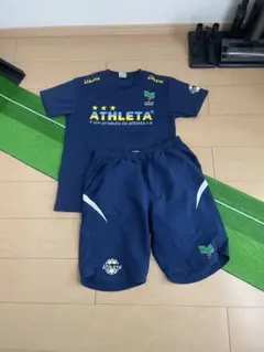 アスレタ サッカー、フットサルシャツ ショートパンツ セット ネイビー