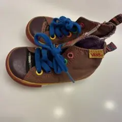 VANS キッズ スニーカー 14cm ブラウン