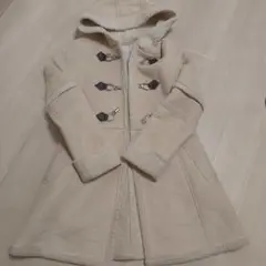 プライベートレーベルベージュ フード付き ダッフルコート