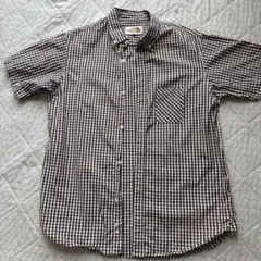 ノースフェイス チェック柄 半袖シャツ Mサイズ