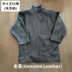 【最終値下げ品】ブラウンレザーコート