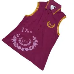 christian Dior 花刺繍 ノースリーブポロ 40のサムネイル