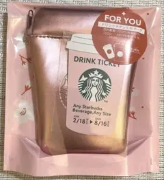 スタバ Starbucks SAKURA 2026 ミニポーチギフト ピンク