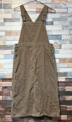 コーデュロイサロペットスカート