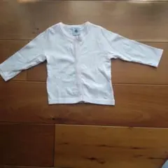 PETIT BATEAU ベビーピンク カーディガン 12m