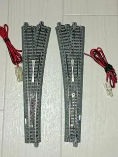 HOゲージ 入れ替え線用Ｘ型ポイントレール グレー HOゲージ 入れ替え線用X字型ポイントレール。道床は木製の