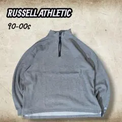 ラッセルアスレティック ハーフジップスウェット 90s-00s XL グレー 灰のサムネイル