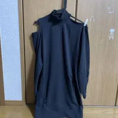 rienda タートルネック ワンピース S 黒