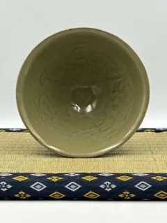 宋時代 金玉満堂 銘 龍泉窯青磁茶碗 時代品 伝世品焼物 歴史唐物WWTT346 宋時代 金玉満堂 銘 龍泉窯青磁茶碗 時代品 伝世品焼物 歴史唐物