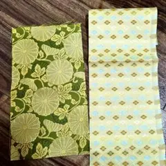 金襴布地　生地　和装布地（端切れ）2枚セット