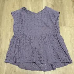 しまむら　パープル　トップス