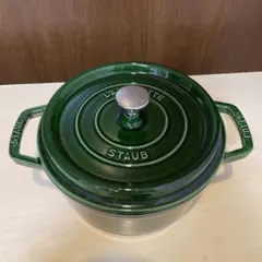 STAUB ストウブ ピコ・ココット ラウンド バジルグリーン　22cmのサムネイル