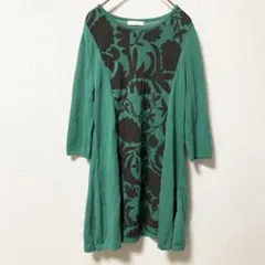 コーザノストラ 五分袖チュニック トップス シャツ　花柄　薄手　カジュアル