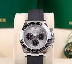 ROLEX デイトナ シルバー/ブラック ラバーベルト