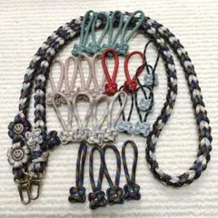 トコトコ様 ハート編みショルダーストラップ ジッパータブ オーダー品 パラコード