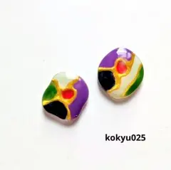 049 ハンドメイドピアス イヤリング レジン 推し色 - メルカリ