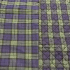 チェック　紺　緑