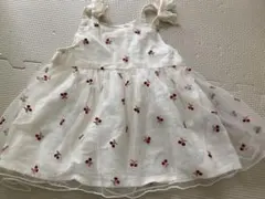 petit main キャミソール　チュールワンピース　チュニック 80cm