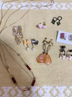 イヤリングとネックレスまとめ売り　つめあわせ　ハンドメイド作家さん他