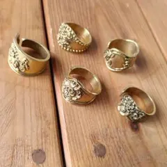 スプーンリング　5点セット　まとめ売り　新品未使用 １点訳あり
