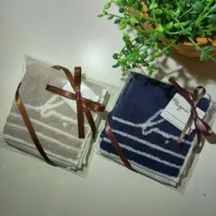 【新品】アニエス・ベー　ミニタオルハンカチ　2枚セット