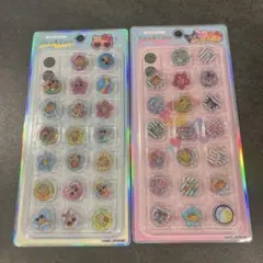 【正規品】サンリオ キラ☆コロ シール 2枚セット　日焼けキティ