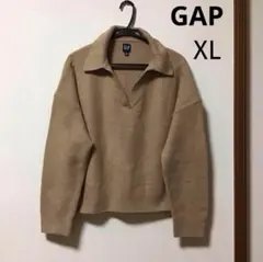 ギャップ　gap レディース　ニット　セーター　ゆるダボ　厚手　キャメル　XL
