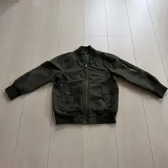 【110㎝】キッズ　ブルゾン カーキ