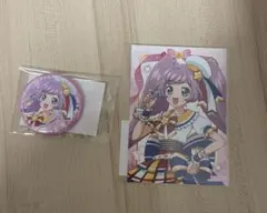 プリパラ　まるくじ　らぁら　缶バッジ　ブロマイド