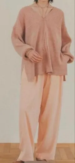 CLANE タックワイドパンツ