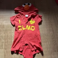 ベビー　ロンパース　ユニバーサル　エルモ　80