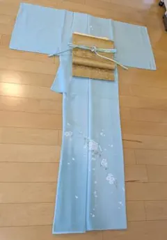 付下げフルセット　明るい薄緑　入学式　卒業式　七五三　お宮参り　付下げセット