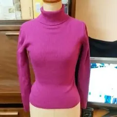 【ef-de】タートルニット＊ベリーカラー＊9号