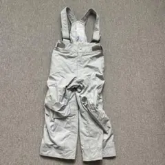 デサント　子供用スキーオーバーオール 100サイズ ライトグレー　スキーパンツ