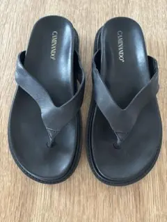 美品plage CAMINANDO THONG PLATFORM サンダル 黒6 - メルカリ