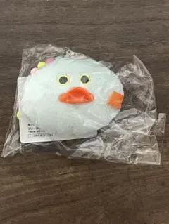 mojojojo ビーズチェーン付きフェイスマスコット　水色のアヒル