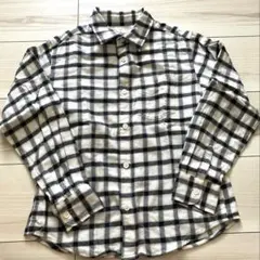 無印良品 長袖チェックシャツ 140