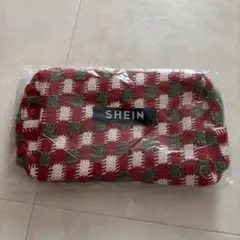 ポーチ チェック SHEIN イベント限定 横長 メイクポーチ ✧*のサムネイル