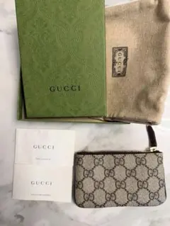 GUCCI グッチ コインケース コインウォレット GG柄 箱・保存袋付き 美品