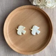 《箸置き》鳥さん(ぐるぐる×ゆき/肩)2個セット✧︎北欧✧︎バーズワーズ